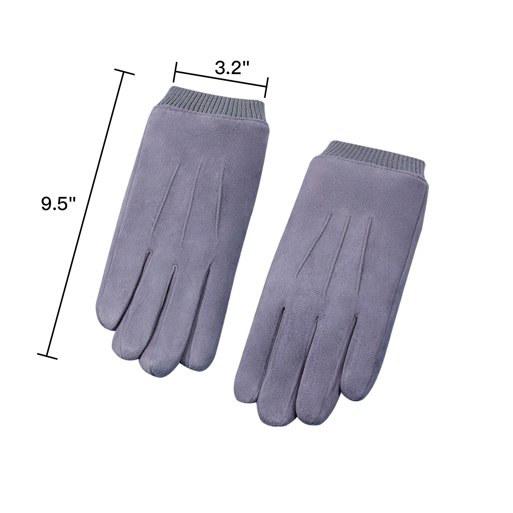 Winter Suede Gloves Touchscreen 2