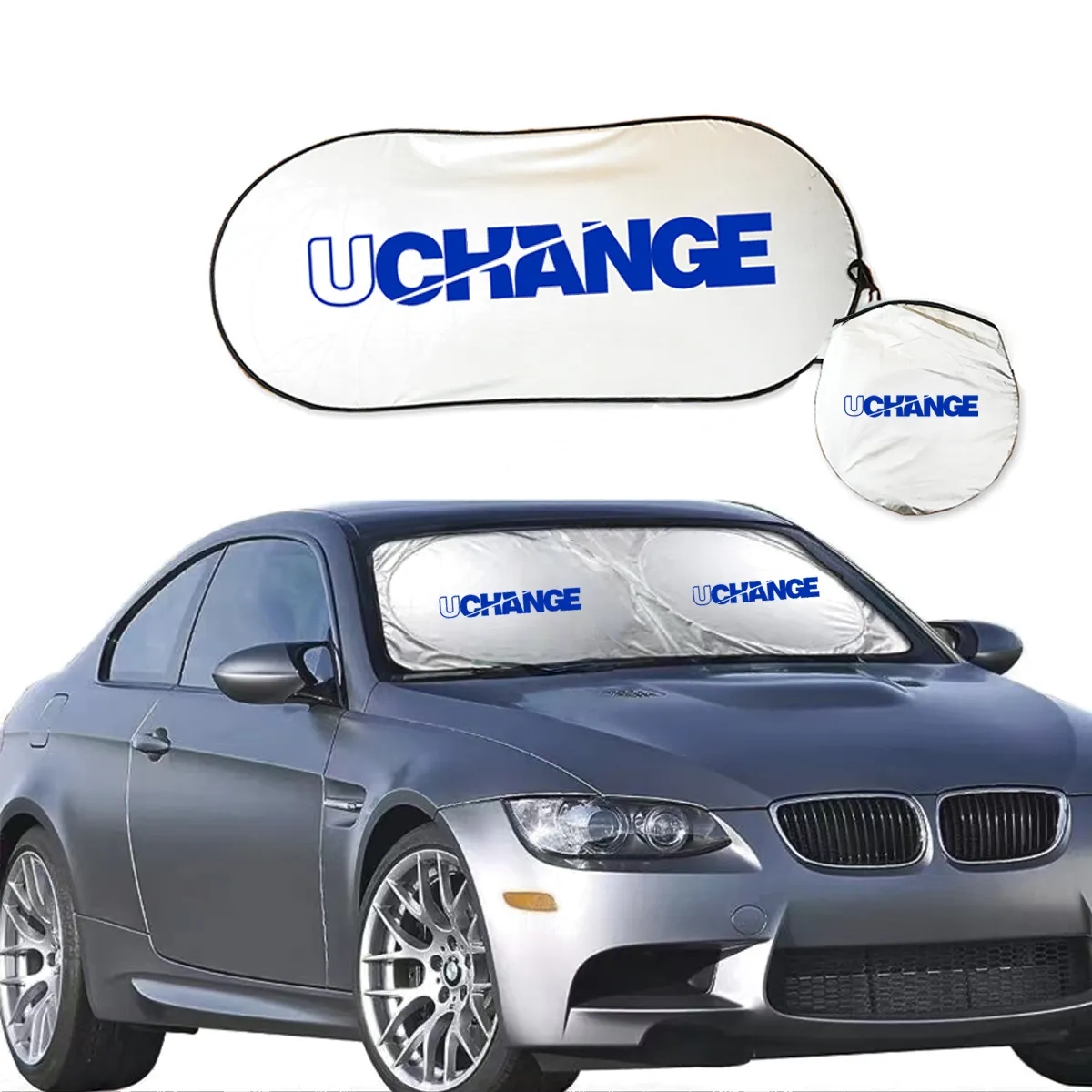 Foldable Car Windshield Sun Shade with Pouch 4