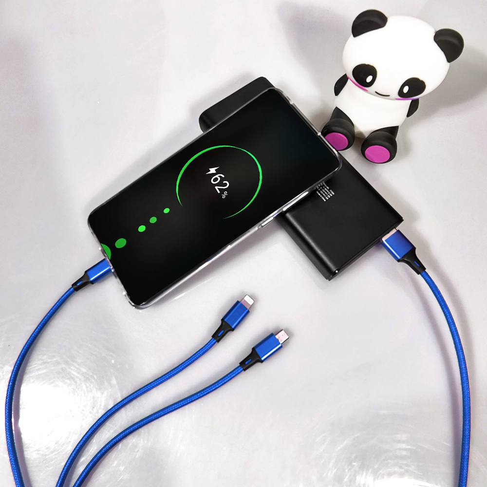 Taft Avenue 3 in 1 Nylon Braided Charging Cable 15