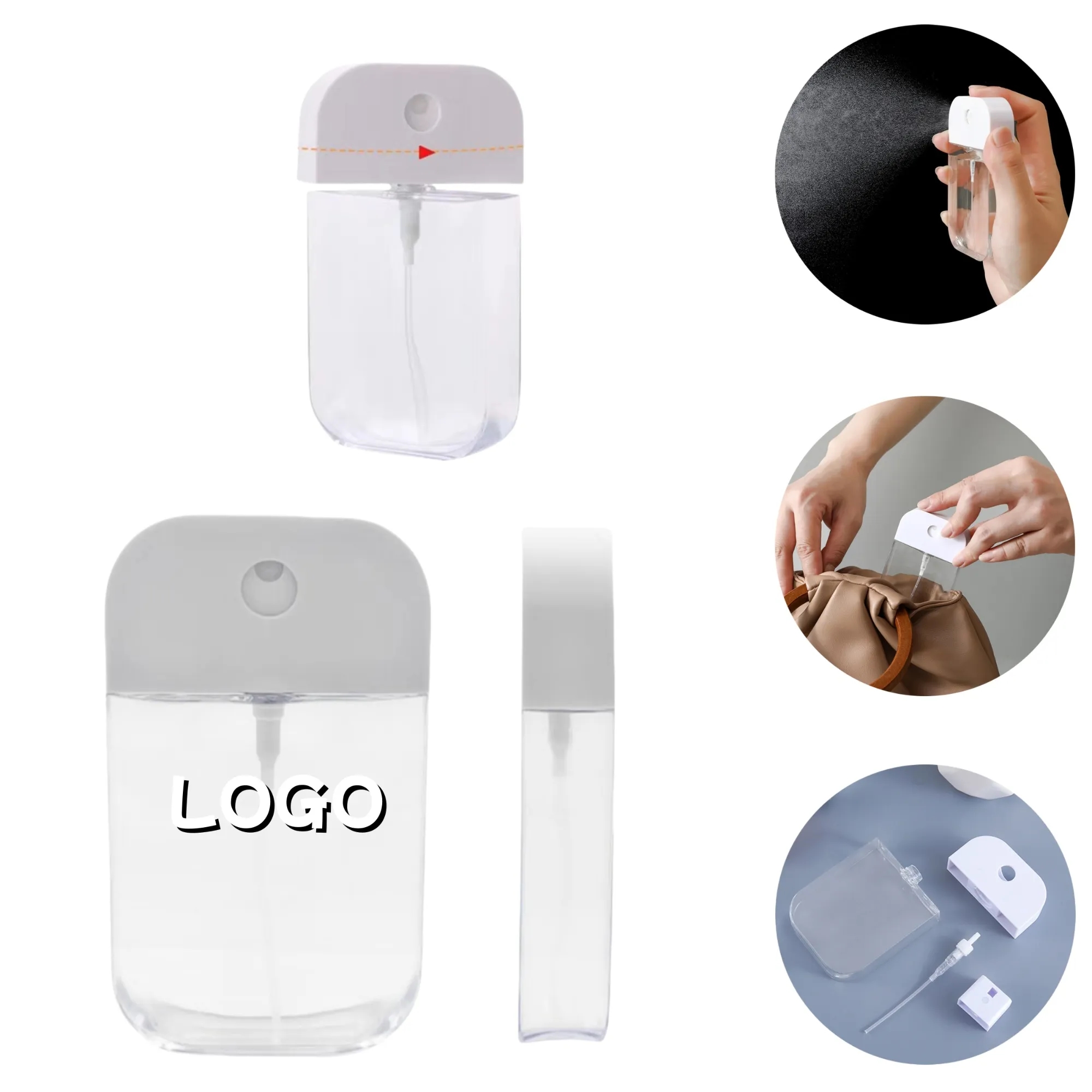 50ml/1.7 oz Transparent Plastic Spray Bottles 4