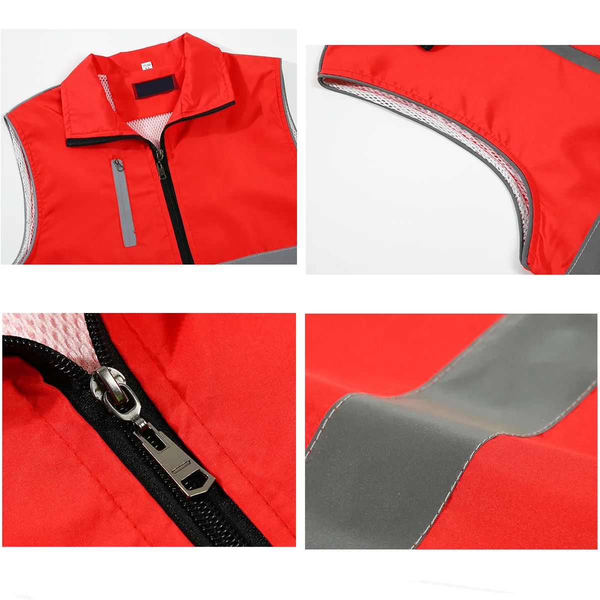 High Visibility Reflective Safety Vests with 8 Pockets 3