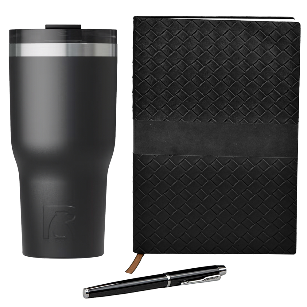 RTIC® 30 oz Tumbler, TiTUS® Sahara Notebook & Pen Gift Set