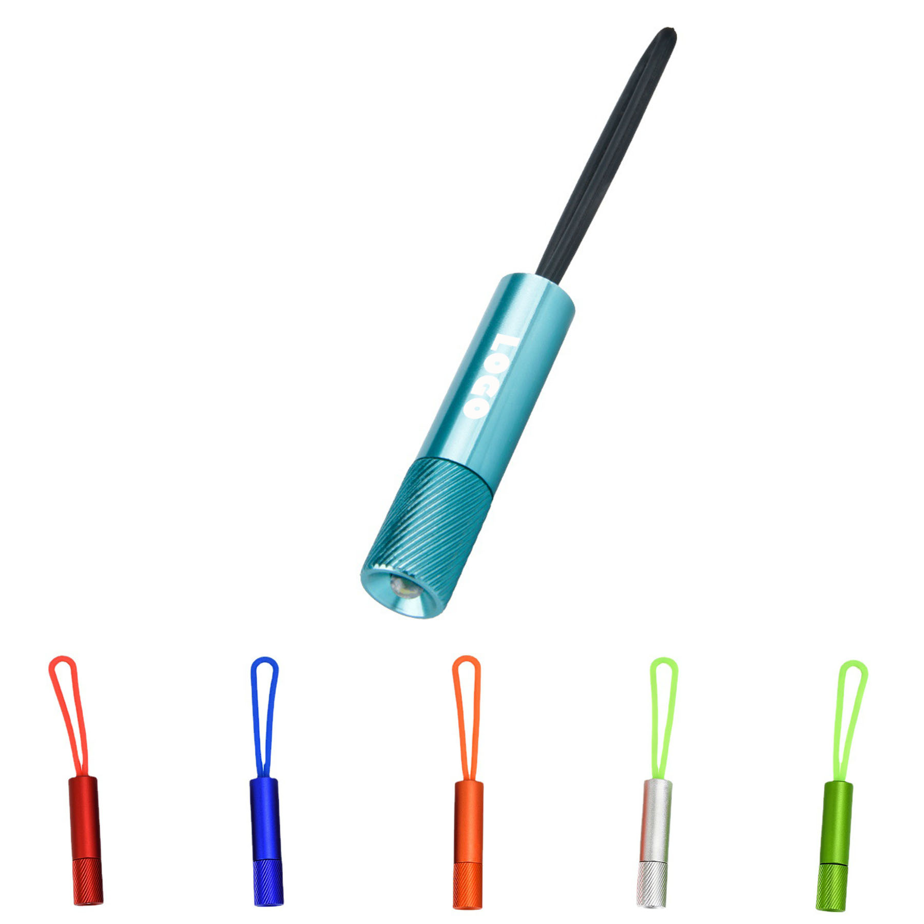 Mini LED Pocket Flashlight With String 2