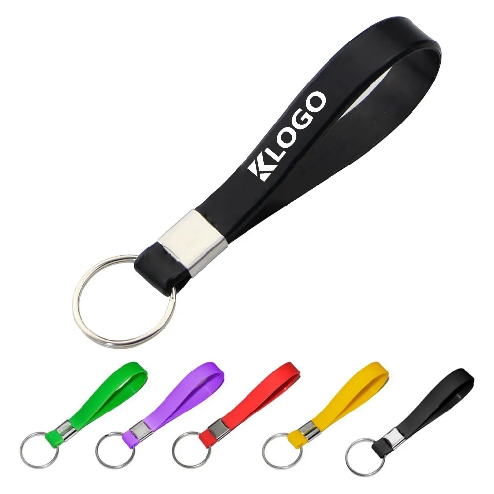Silicone Custom Wristband Keychain 3