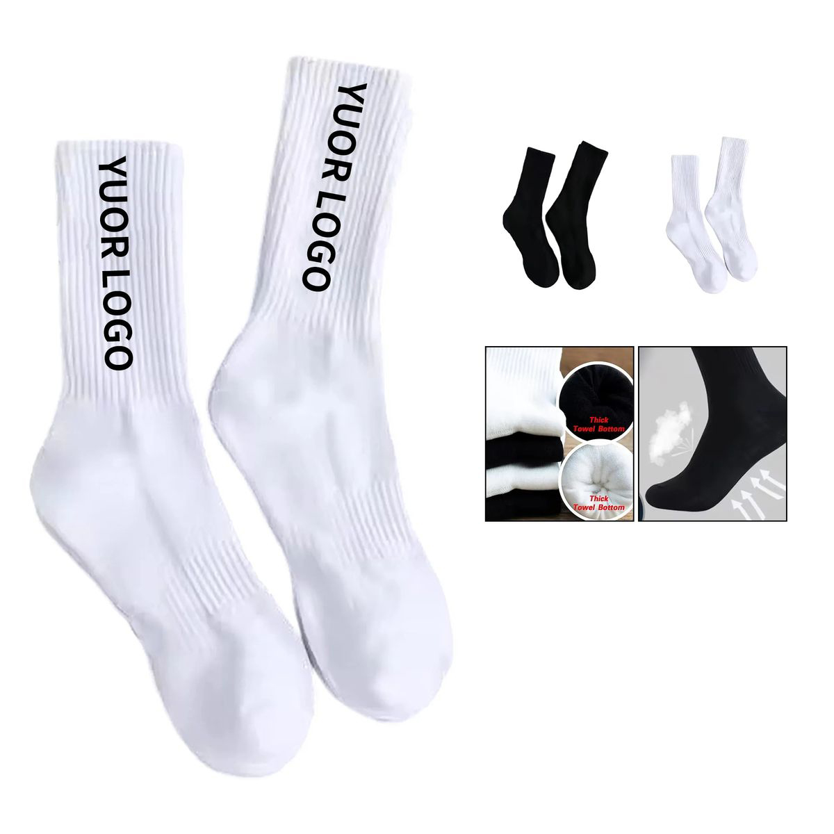 Durable Cotton Socks Lightweight and Versatile 1