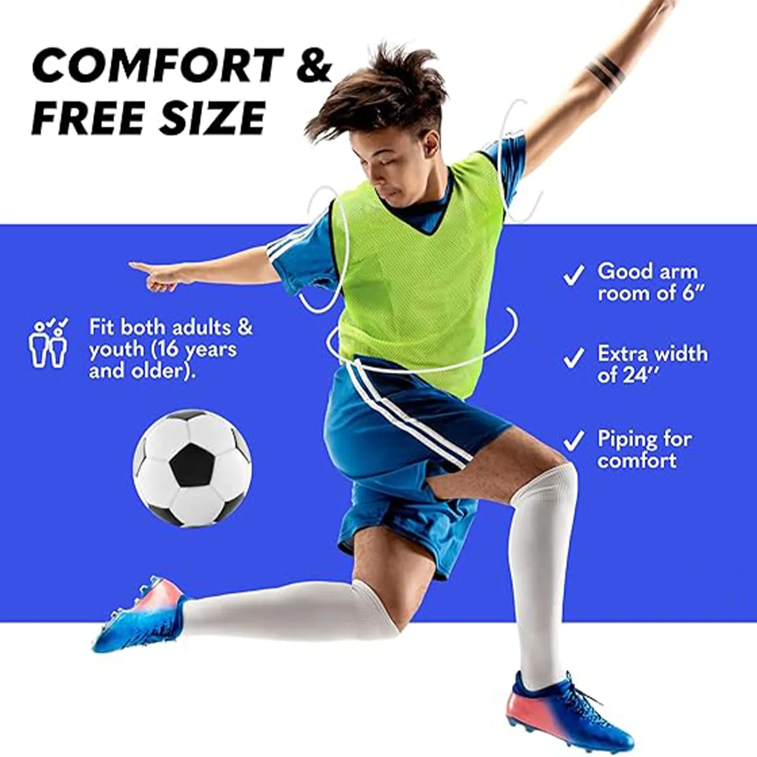 Breathable Polyester Mesh Sports Scrimmage Jersey 2