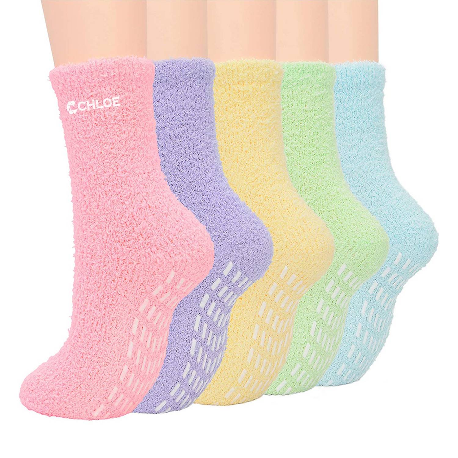 Coral Velvet Socks Women Solid Color Non-Slip 8