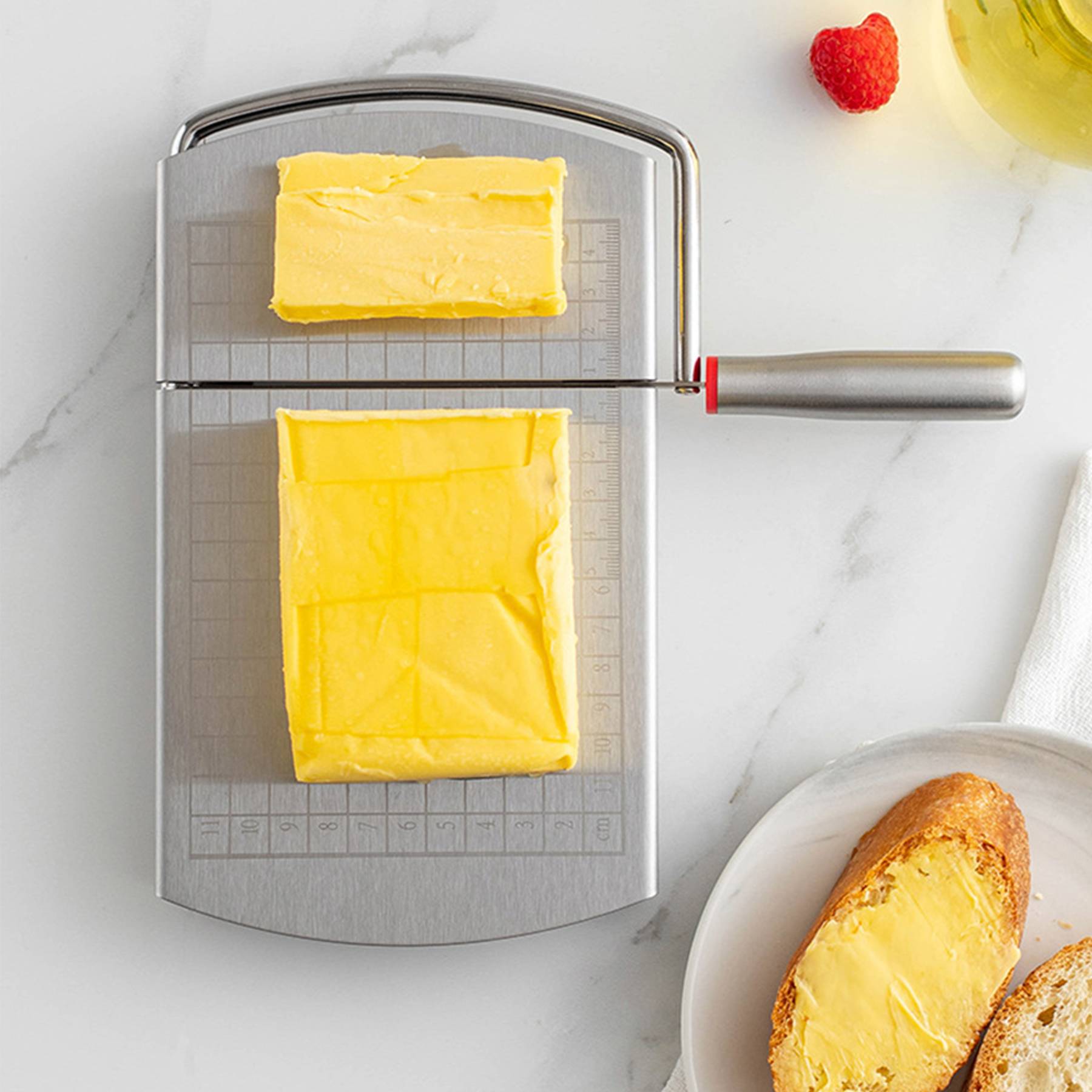 Stainless Steel Cheese Slicer W/ Scale 5