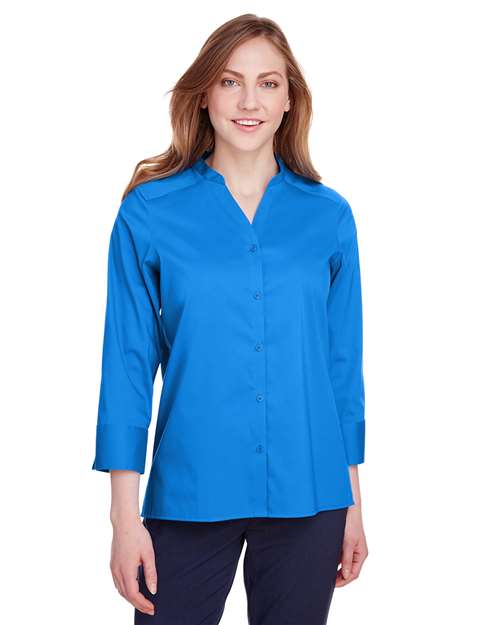 Women's Crown Collection® Stretch Broadcloth Three-Quarter Sleeve Blouse - DG560W 30