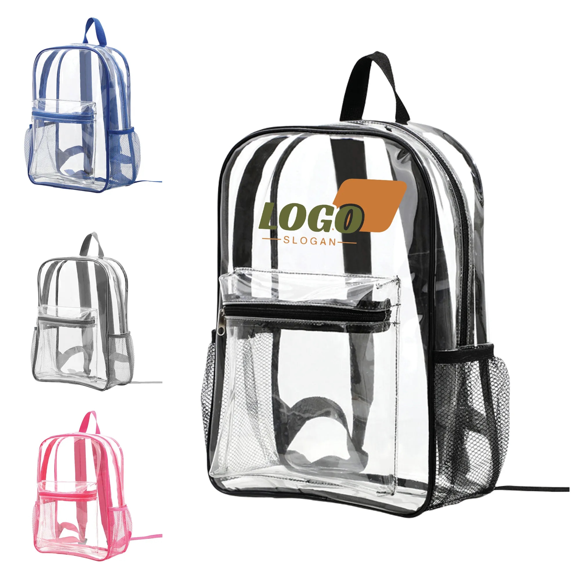 Clear PVC Waterproof Stadium Backpack 1