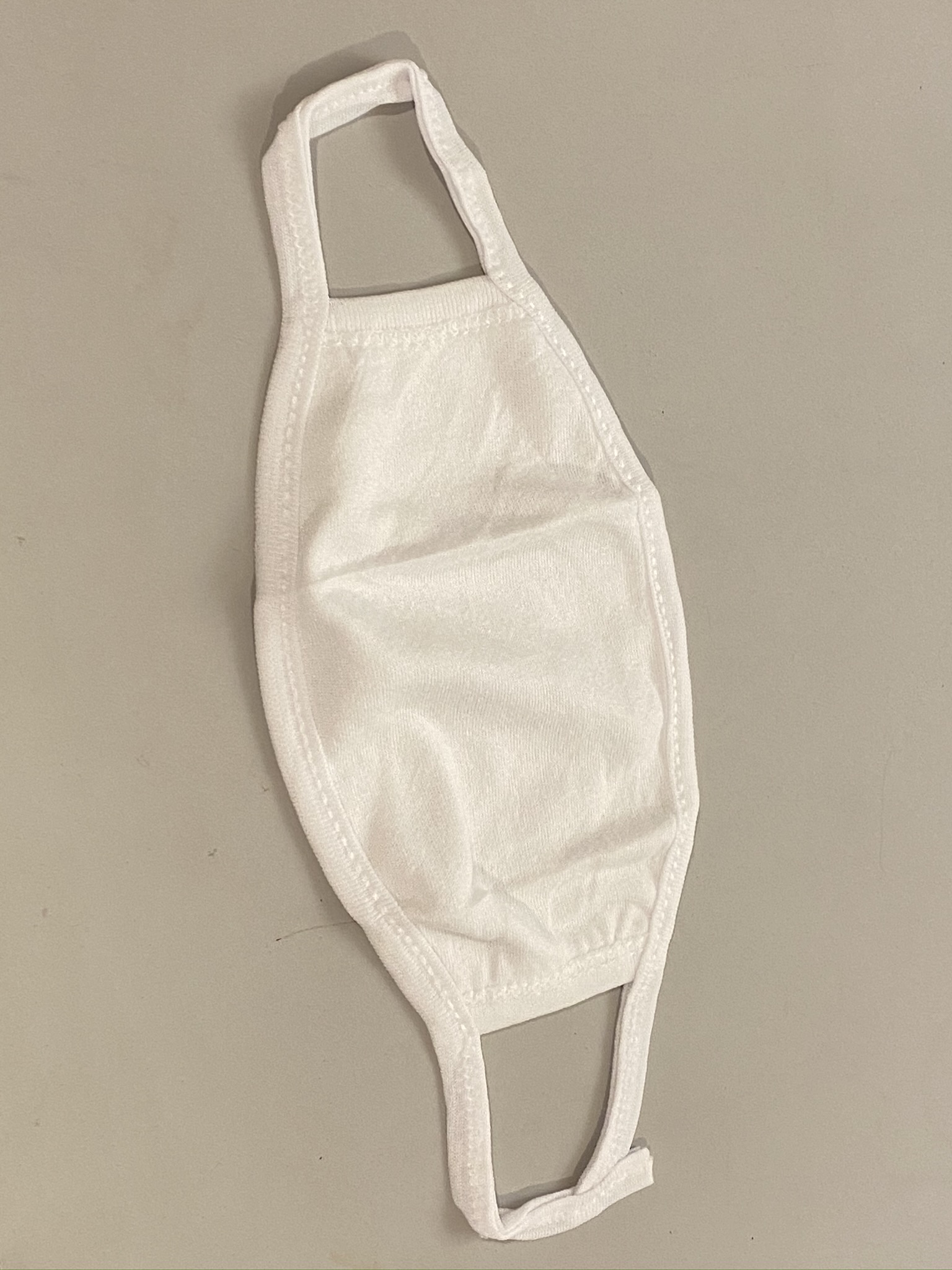 White Reusable Custom Face Mask 1