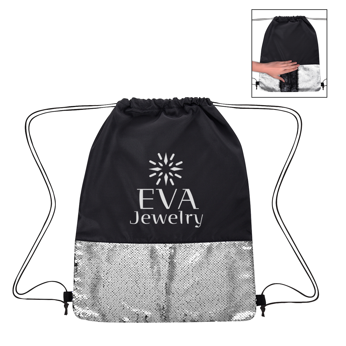 Flip Sequin Drawstring Bag 2