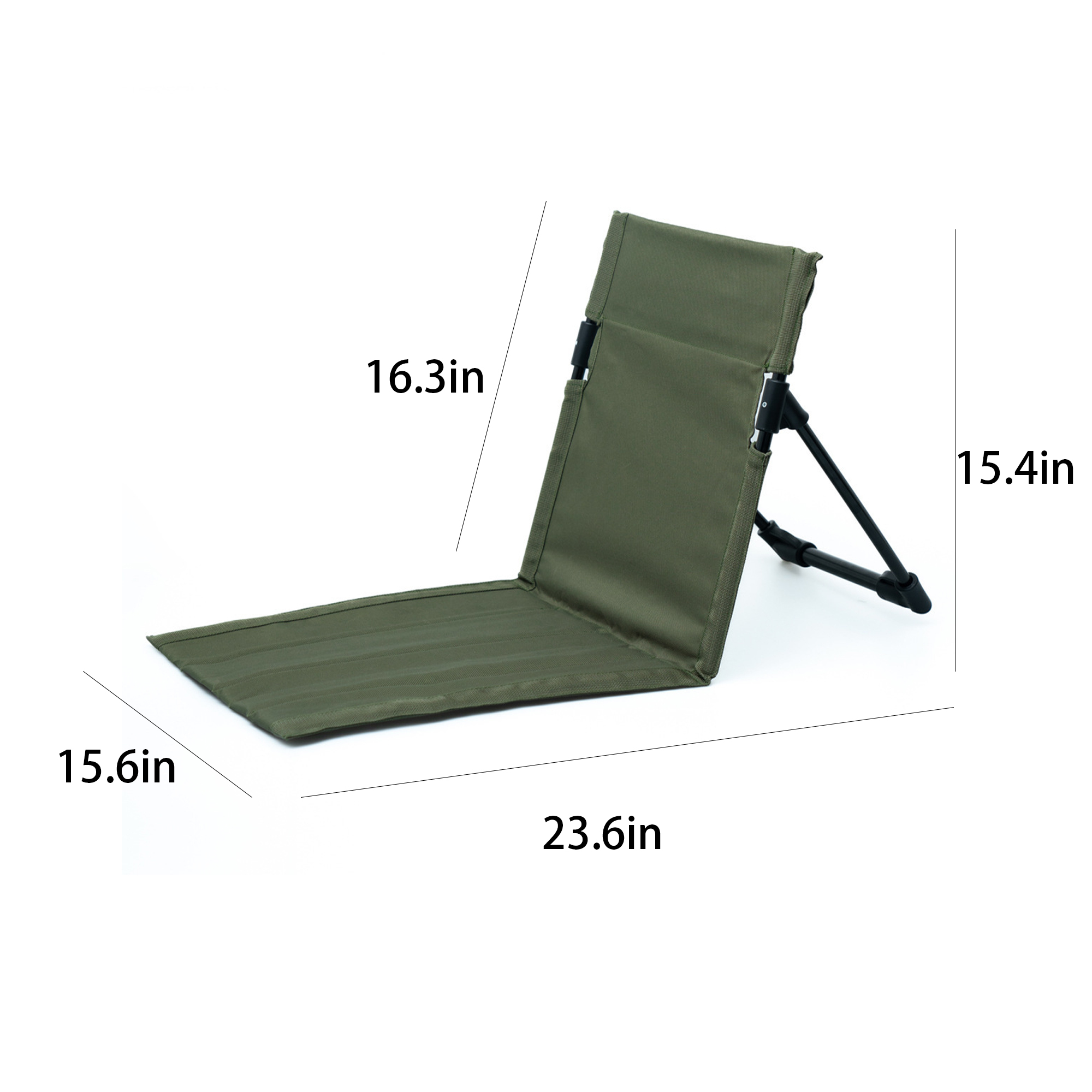 Folding Beach Chair with Durable Oxford Cloth and Steel Frame 2