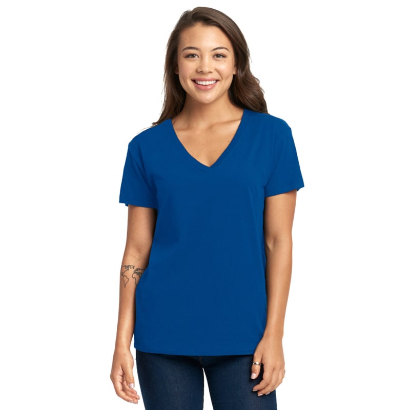 Next Level Ladies Relaxed V-Neck T-Shirt 8