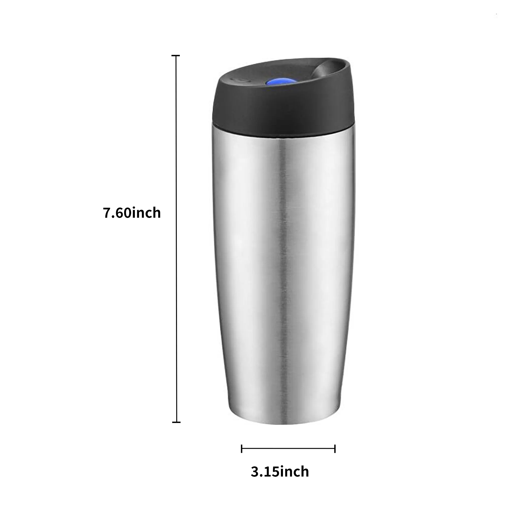 Portable 16 oz Vacuum Insulated Stainless Steel Tumbler 4