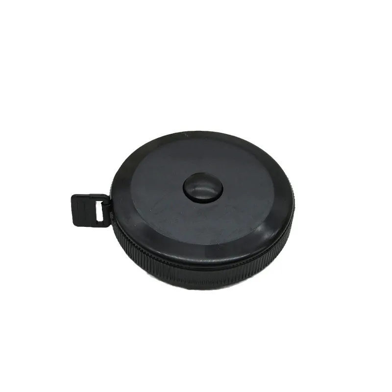 Black retractable circular tape measure 2