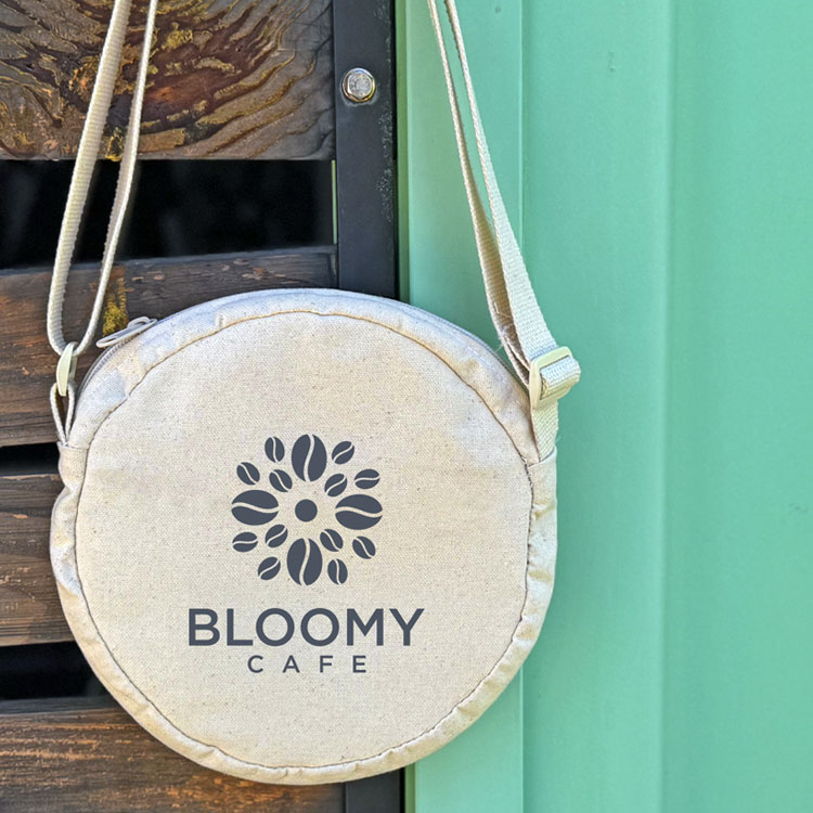 Rhythm Round Cotton Crossbody Bag - Made in the USA 6