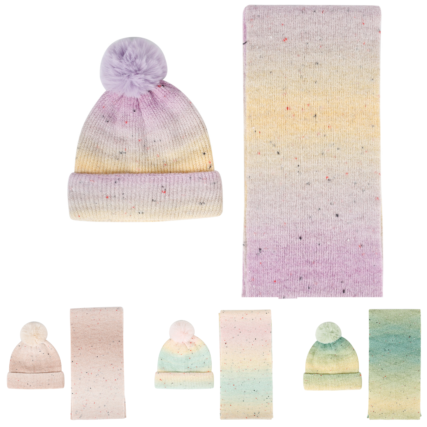 High-end Scarf and Hat Set 4