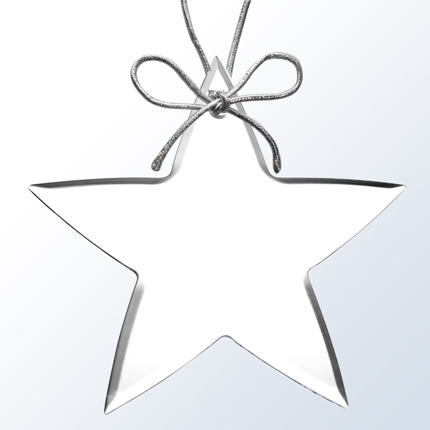 Acrylic Ornament with Silver String - Star 1