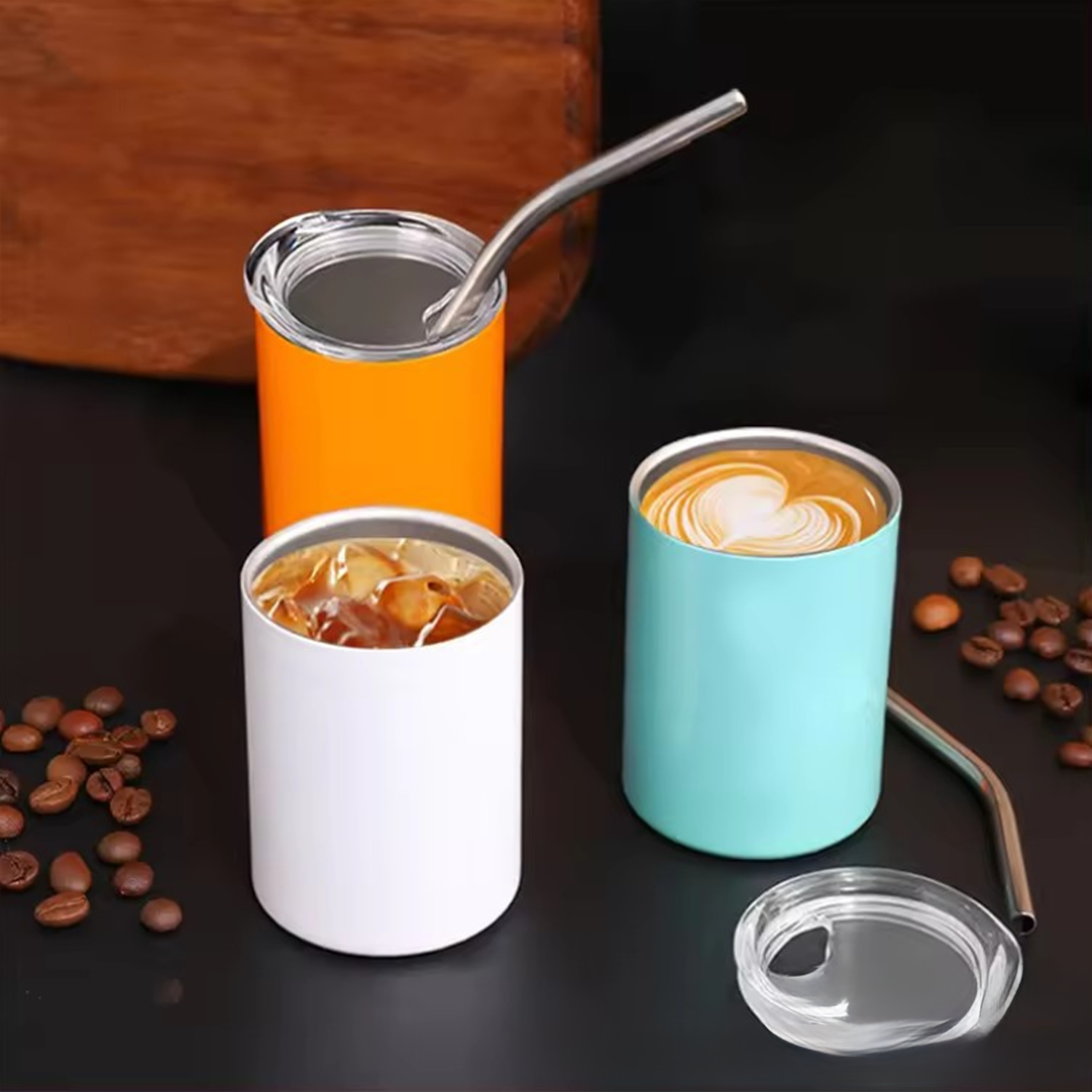 304 stainless steel double-layer 3oz straw insulated cup 8