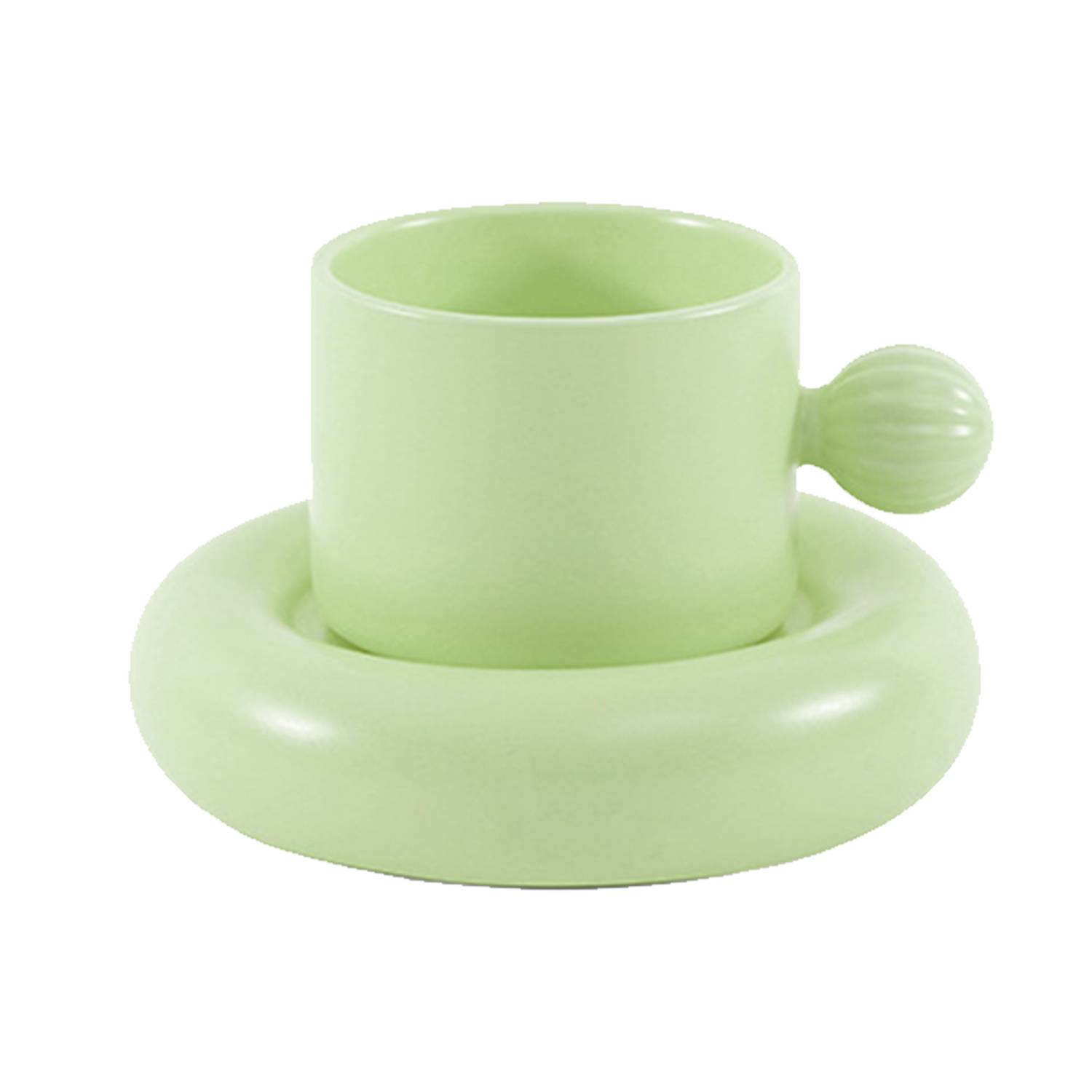 Ceramic Coffee Cup and Saucer Set Scandinavian Simple Style 6