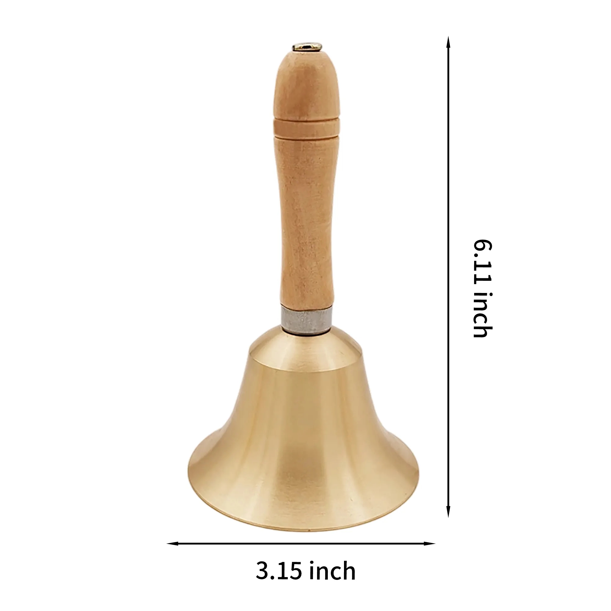 Solid Brass Hand Call Bell 3