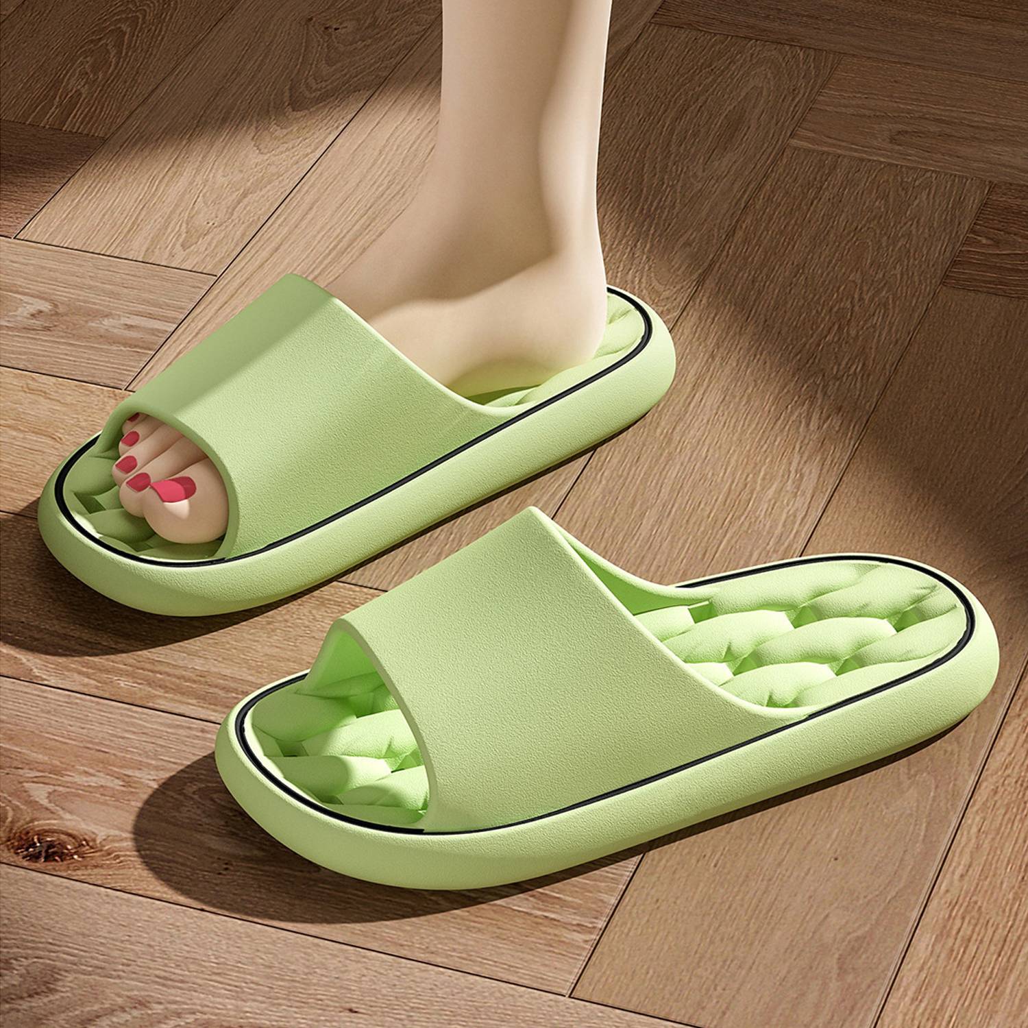 EVA Soft Sole Quick Drying Breathable Bathroom Slippers 4