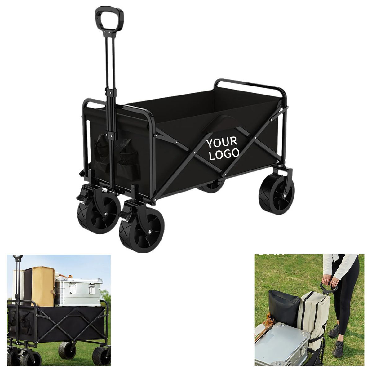 Heavy Duty Camping Wagon 38 Inch with Steel Frame 3