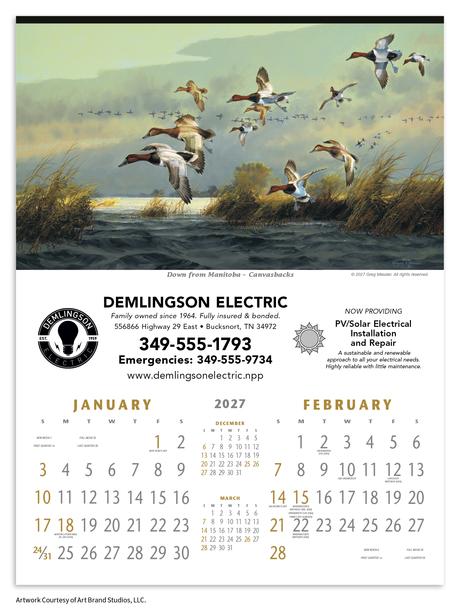 Triumph® Calendars North American Waterfowl Calendar 27