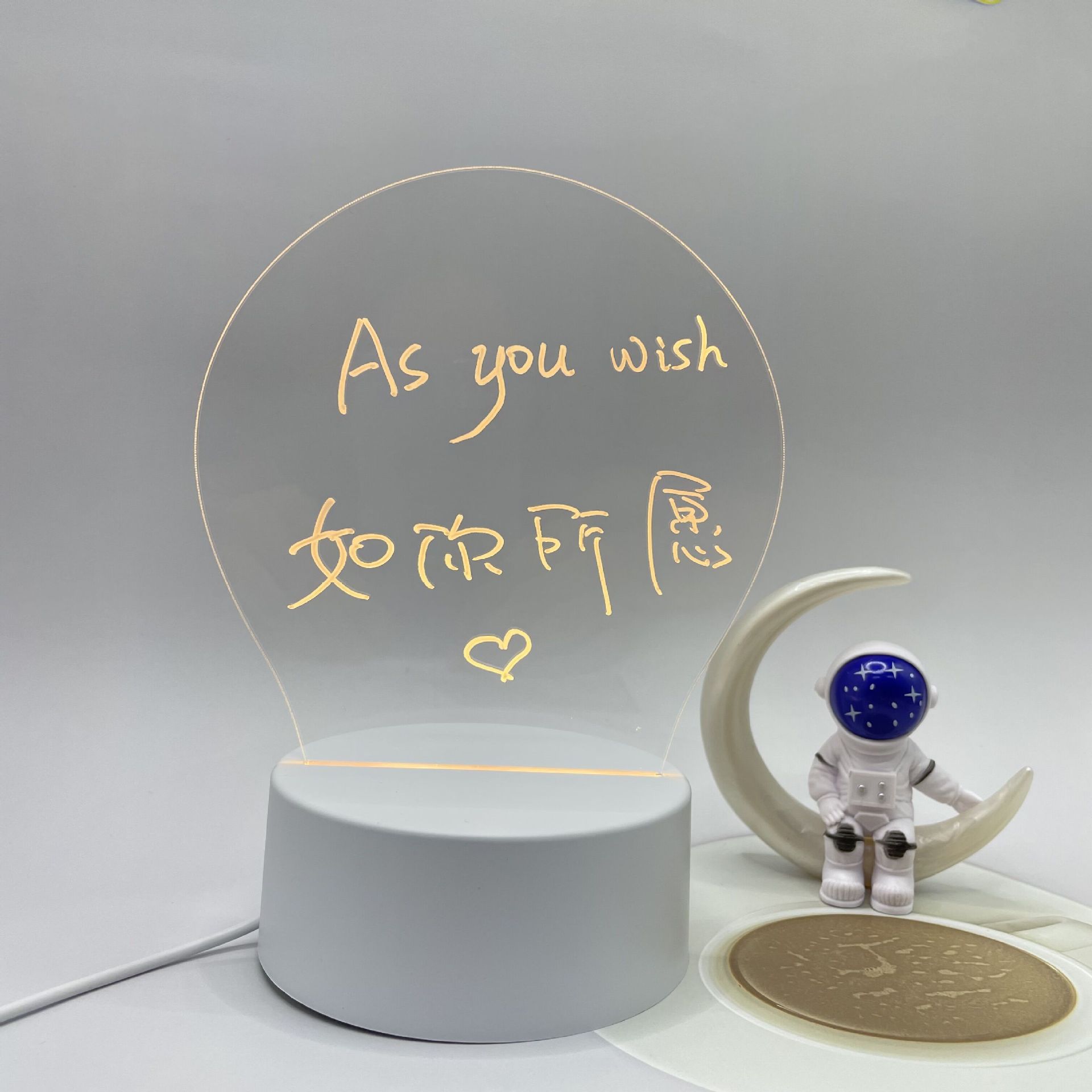 Multi-Functional LED Night Light with Writing Board 1