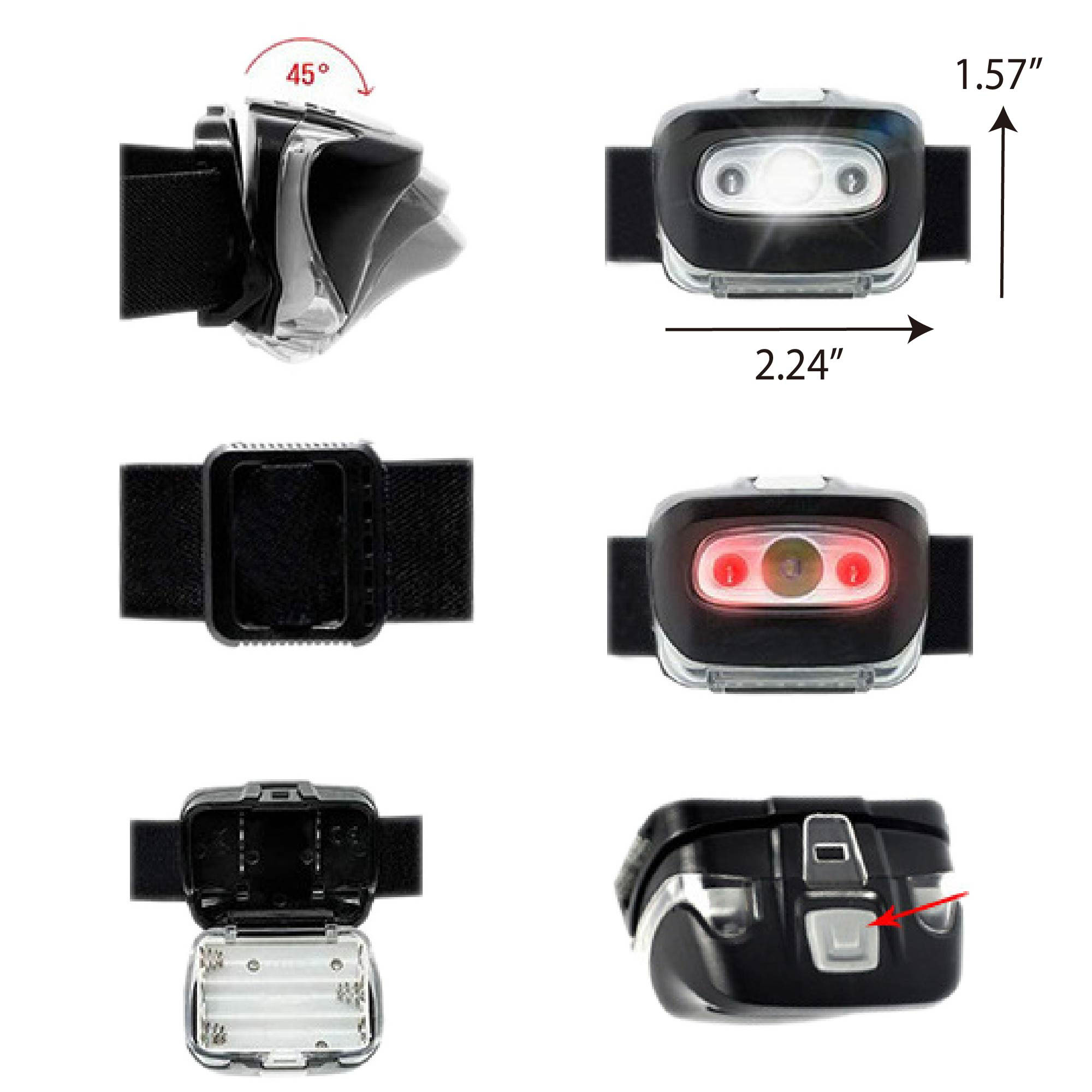 Outdoor Waterproof LED Headlamp 2