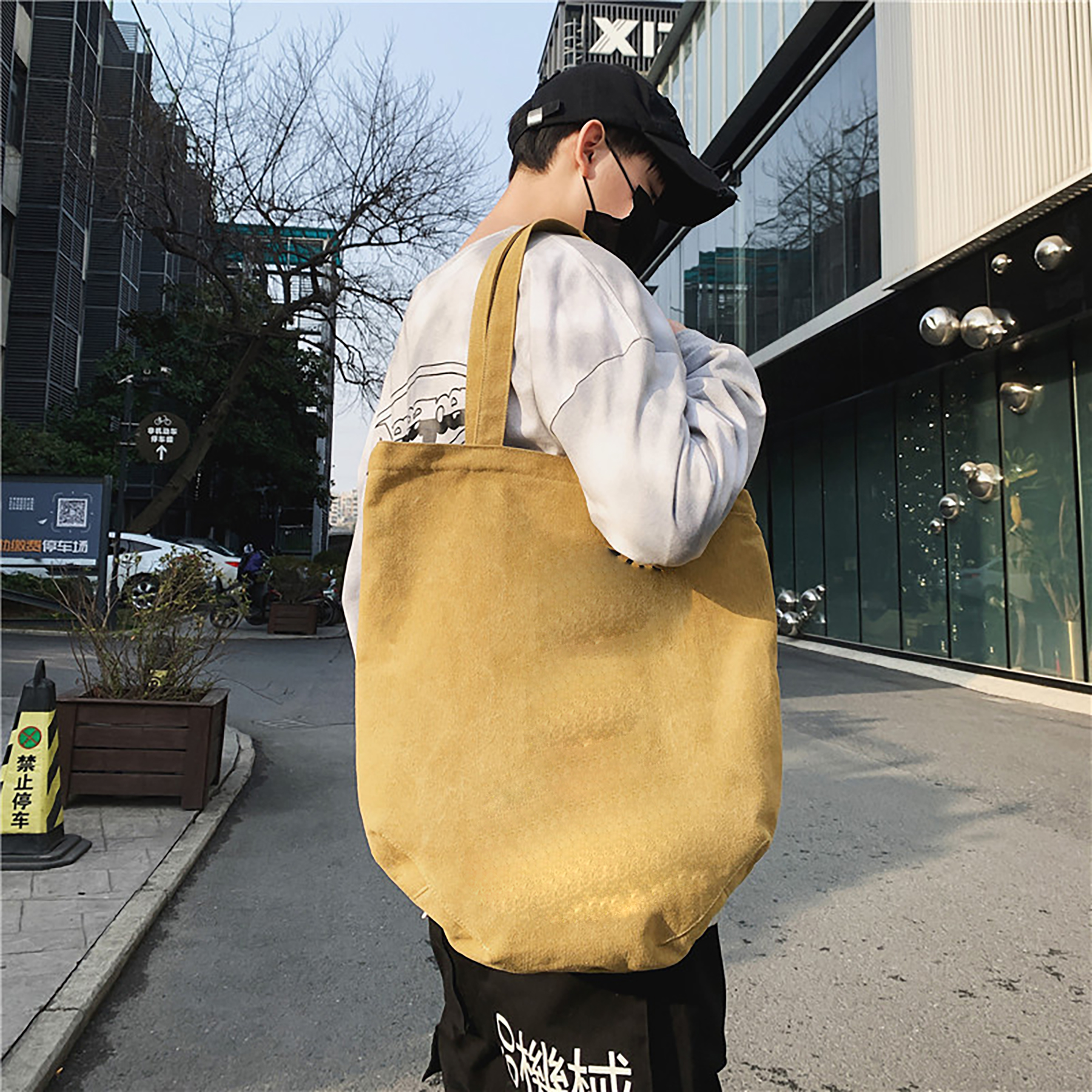Reusable Grocery Beach Canvas Tote Bag 4