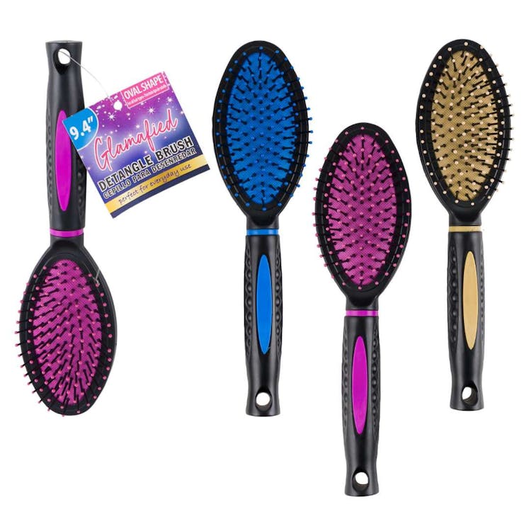 Oval Detangle Hairbrush Assorted - 9.4" 2