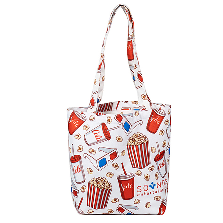 Sublimated Handles Small Bottom Gusset Tote (Ocean Freight) 2