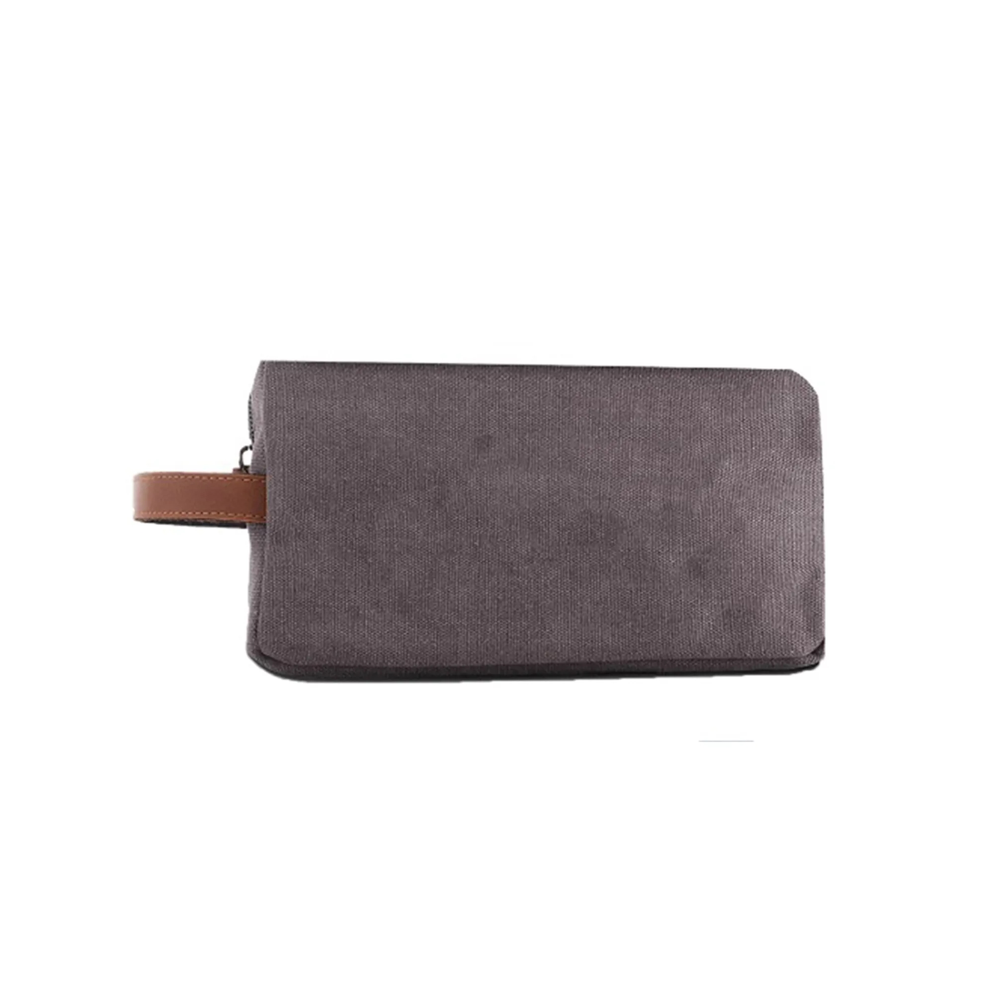 Vintage Canvas Travel Toiletry Kit Bag 5.25" x 4.5" x 9.5" 3