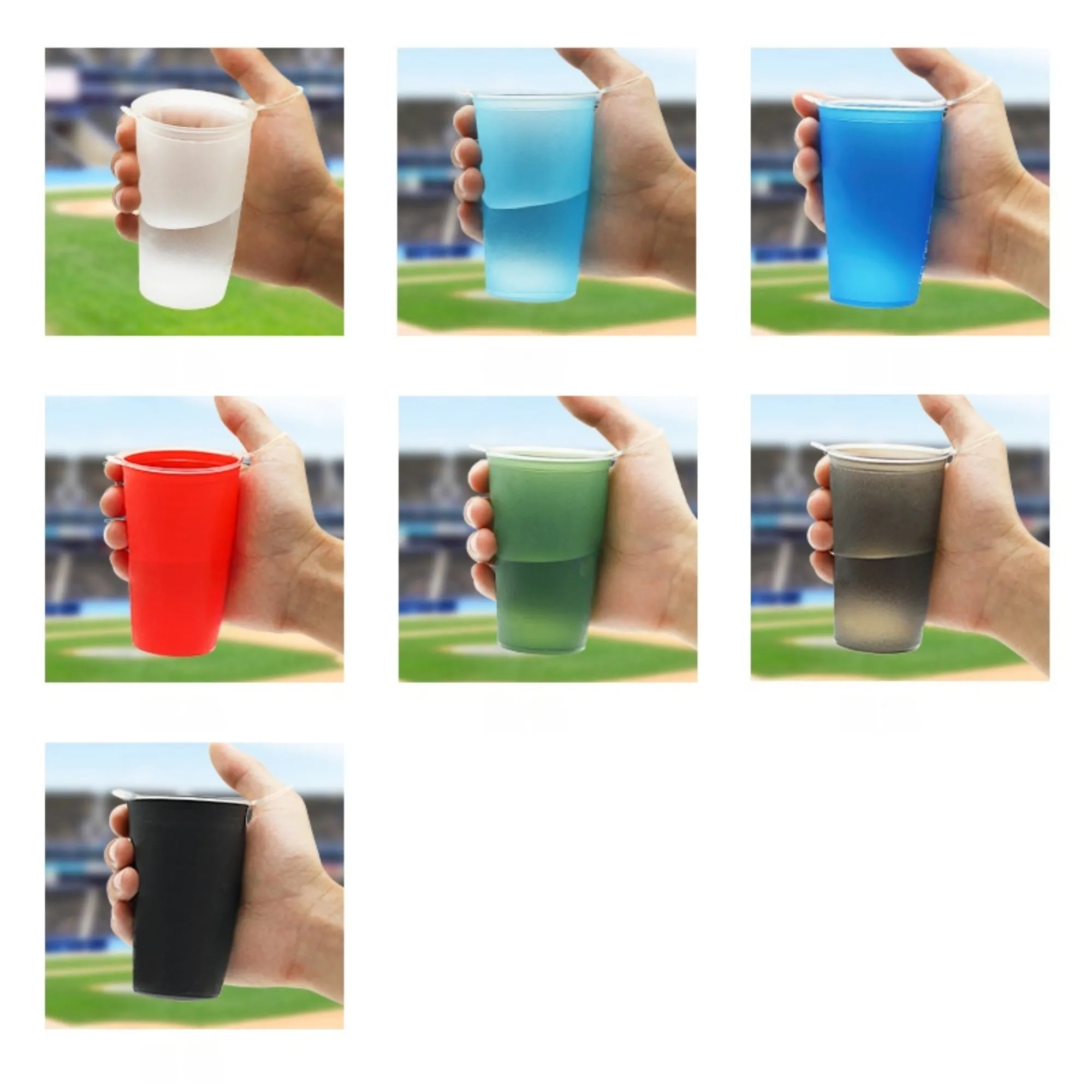 7Oz TPU Portable Outdoor Folding Soft Water Cup 7