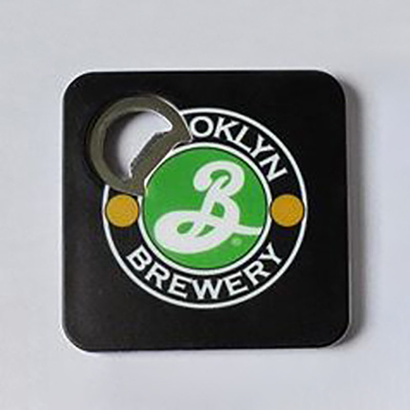 Square Bottle Opener with Coaster 6