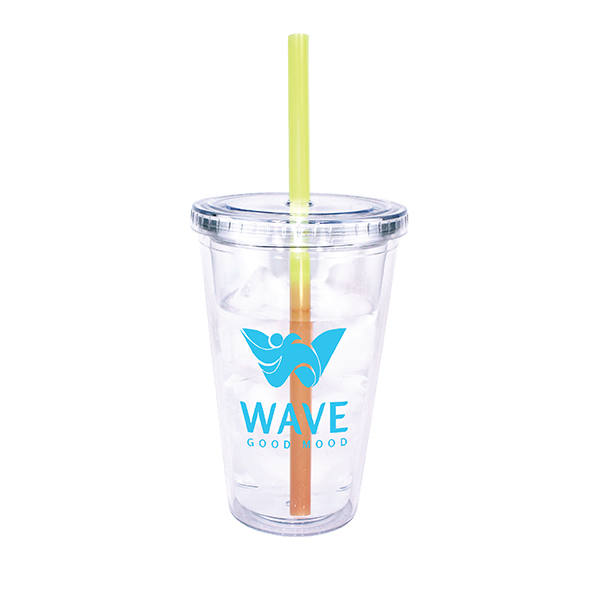 16 oz. Victory Acrylic Tumbler with Mood™ Straw 13