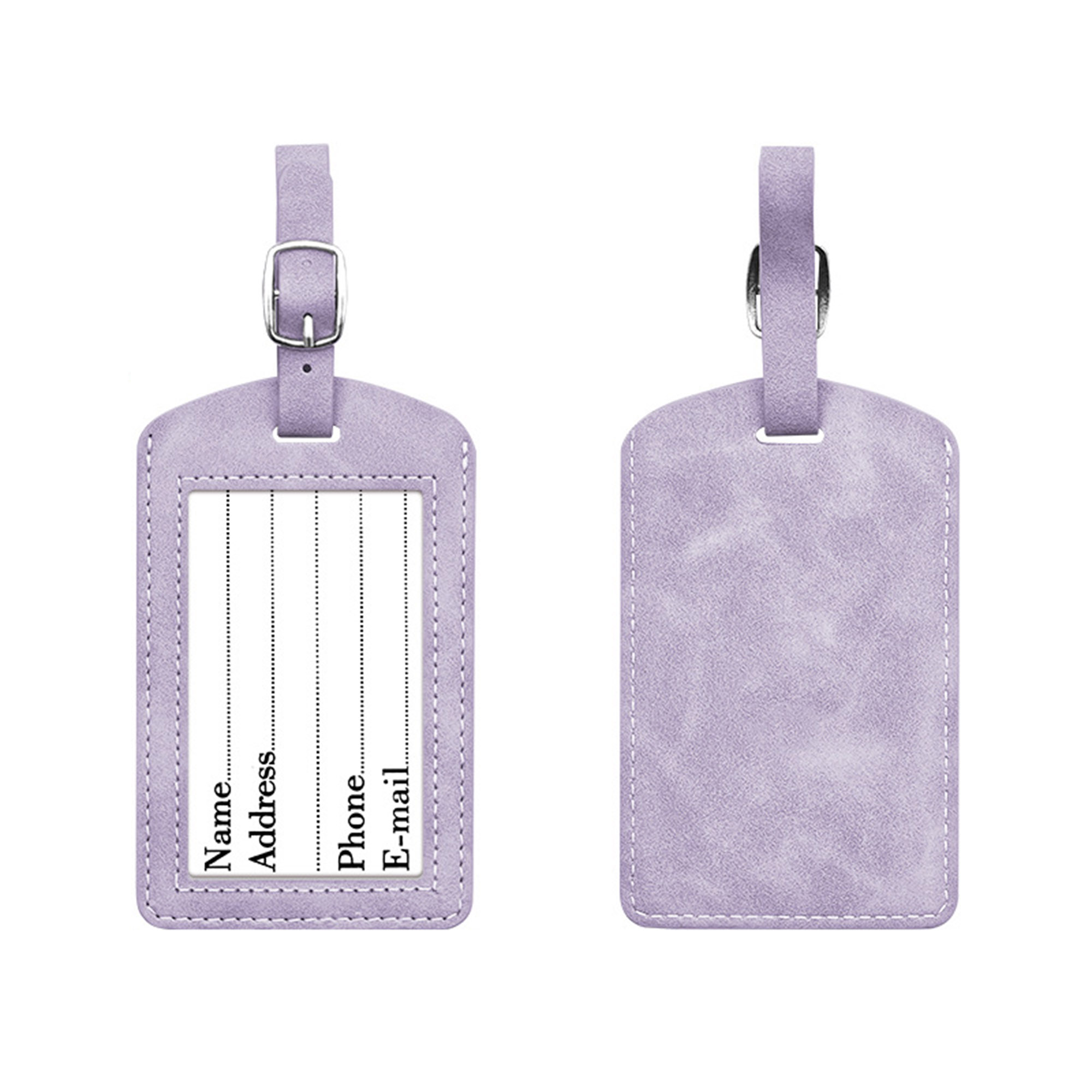 Debossed Premium Letherette Luggage Tag with Visable Window 6