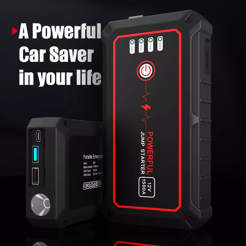 Emergency Kit 14000mah 1500A 12V  Jump Starter 5