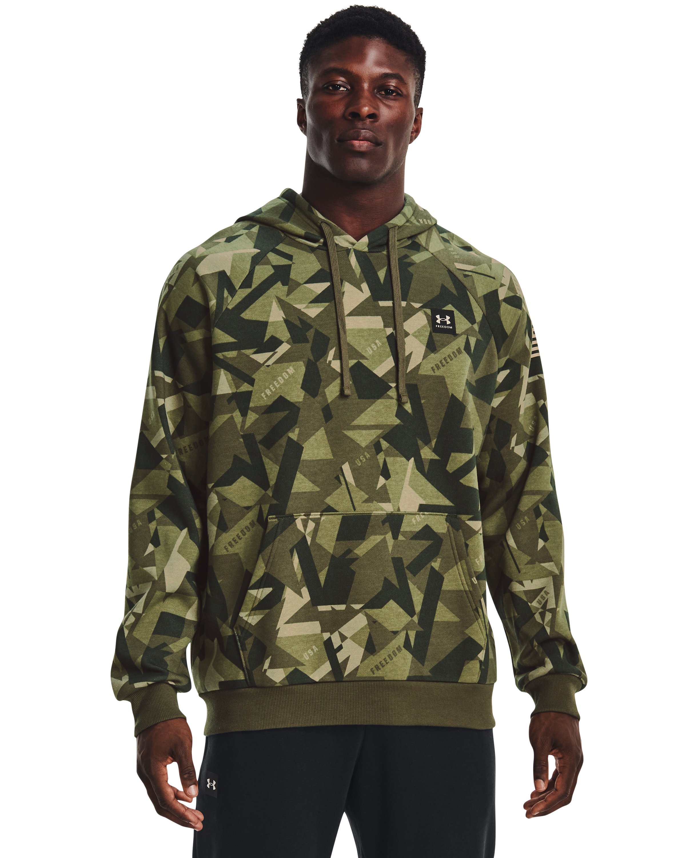 Men's UA Freedom Rival Fleece Amp Hoodie, custom hoodie or sweatshirt with logo imprint 3
