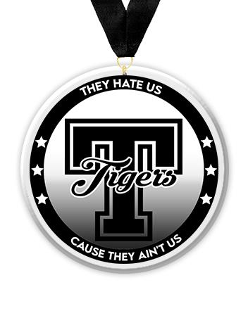 Acrylic Circle Medallions: Tigers 3" Size, .25" 1