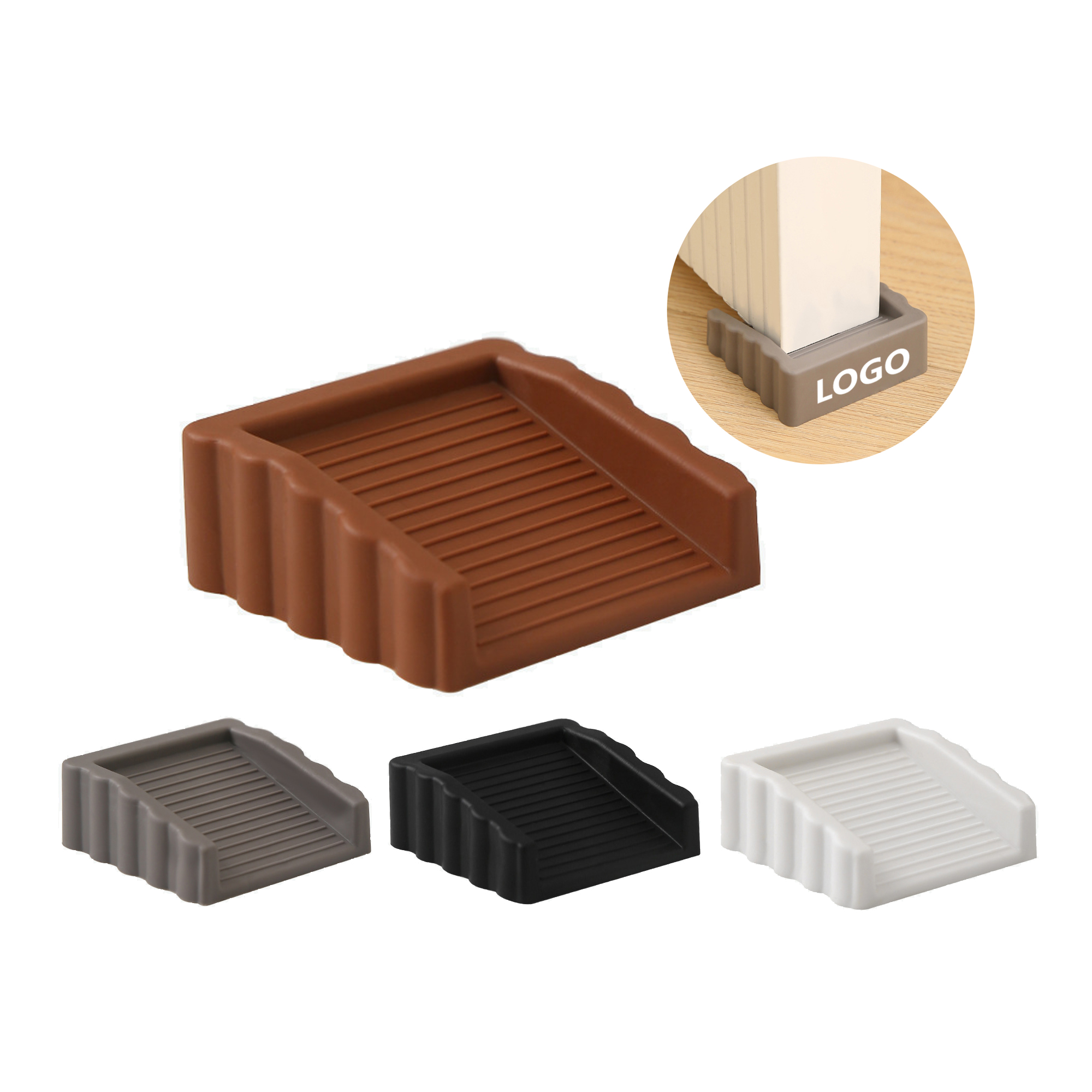 Non-Slip Silicone Door Stopper Wedge Block 1