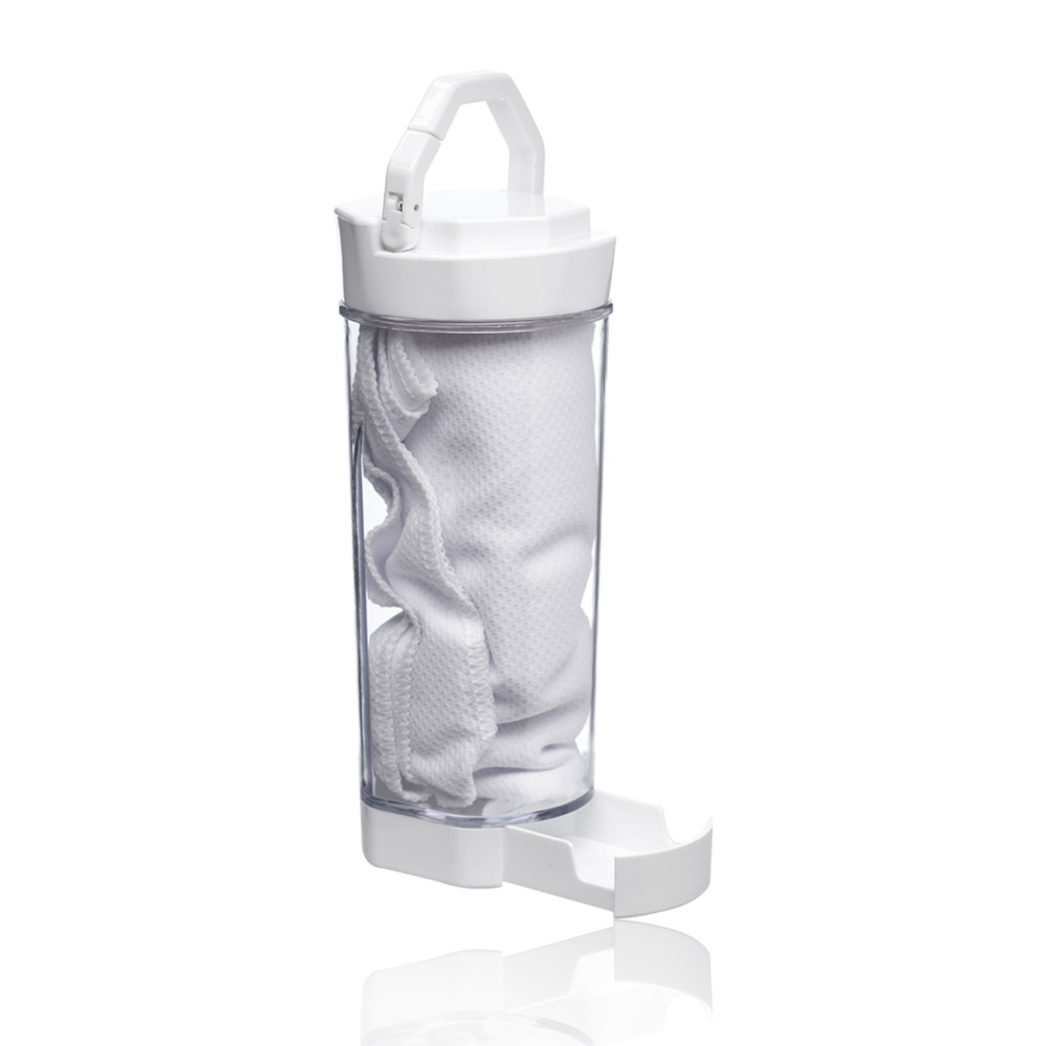 2-in-1 Cool Down Sports Kits Bottle w/ Towel & Phone Holder 5