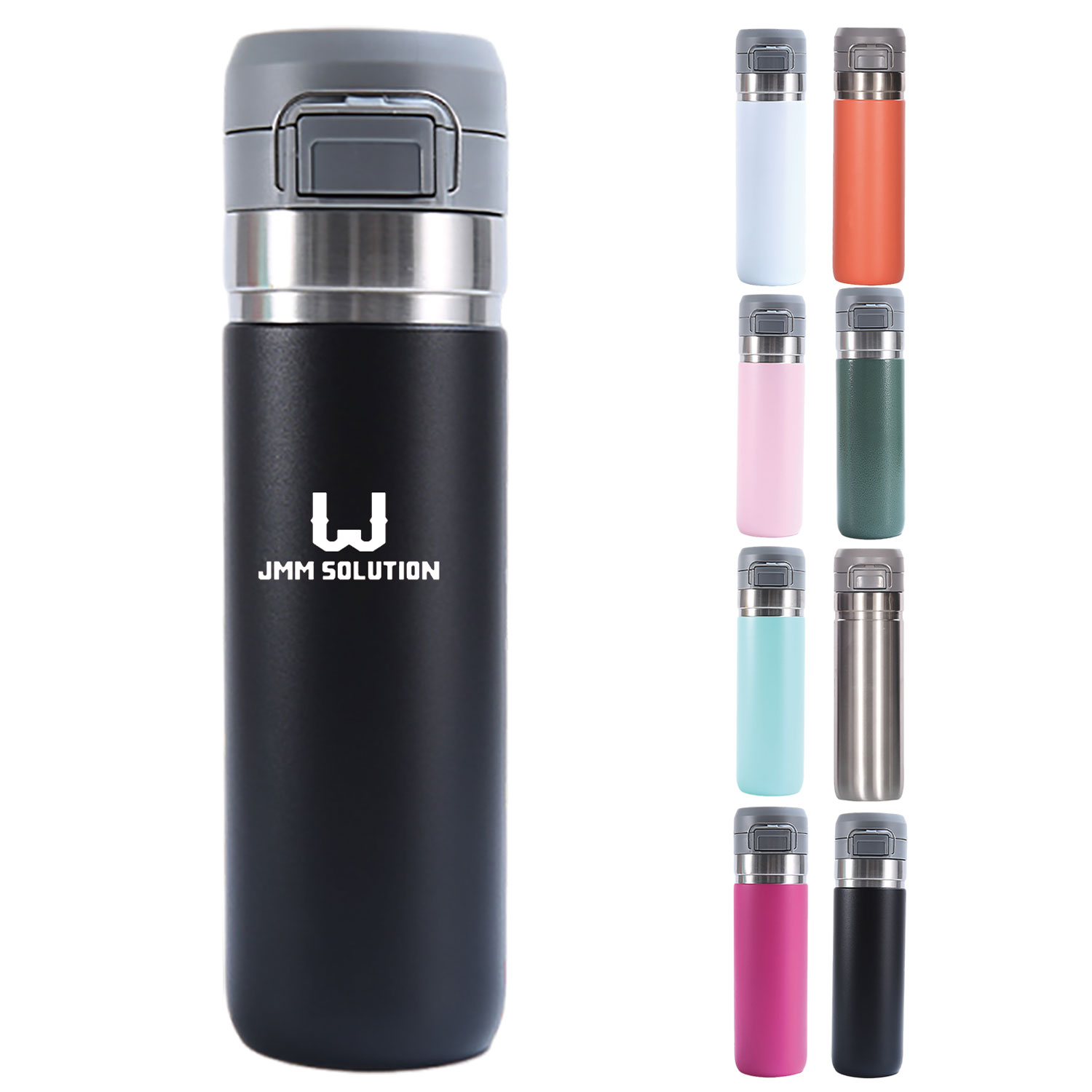 24oz Leak-Proof Stainless Steel Insulated Bottle, custom water bottle with logo imprint 22