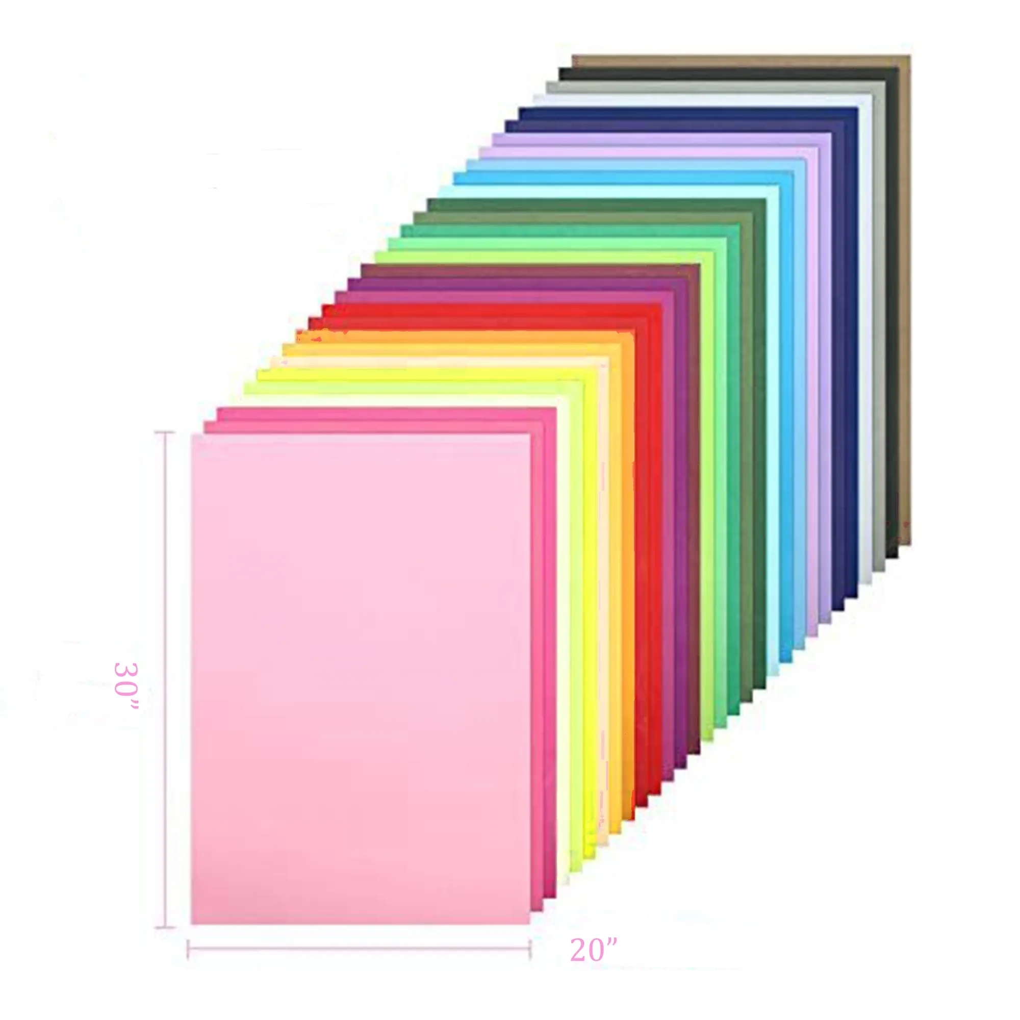 100PCS Multicolor Wrapping Tissue Paper Decorative Gift 2