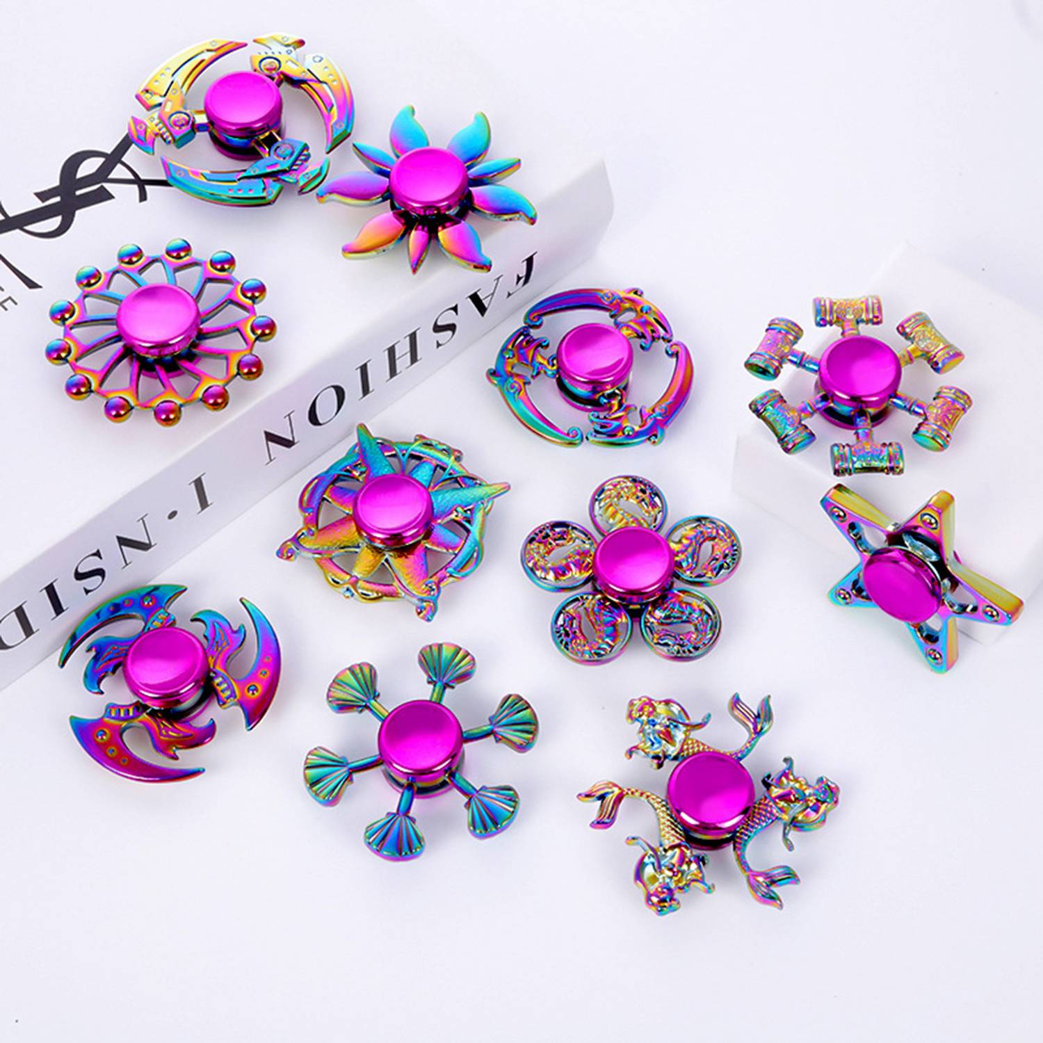Colorful fidget spinner 3
