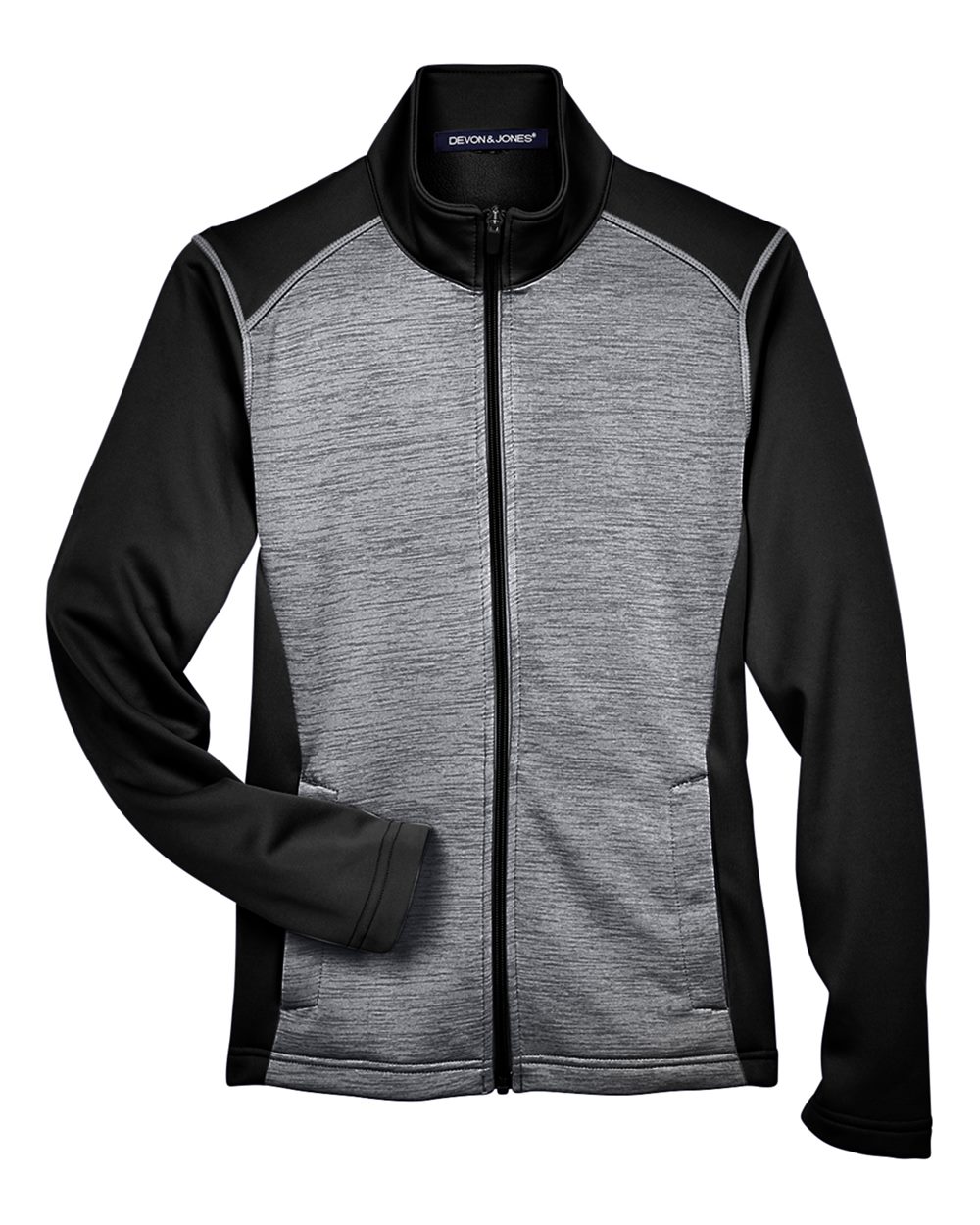 Women's Newbury Colorblock Mélange Fleece Full-Zip Jacket - DG796W 8