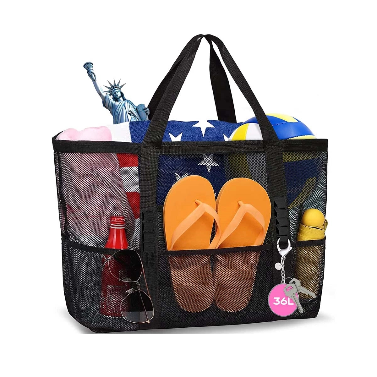 Large Tote Mesh Beach Bag 2