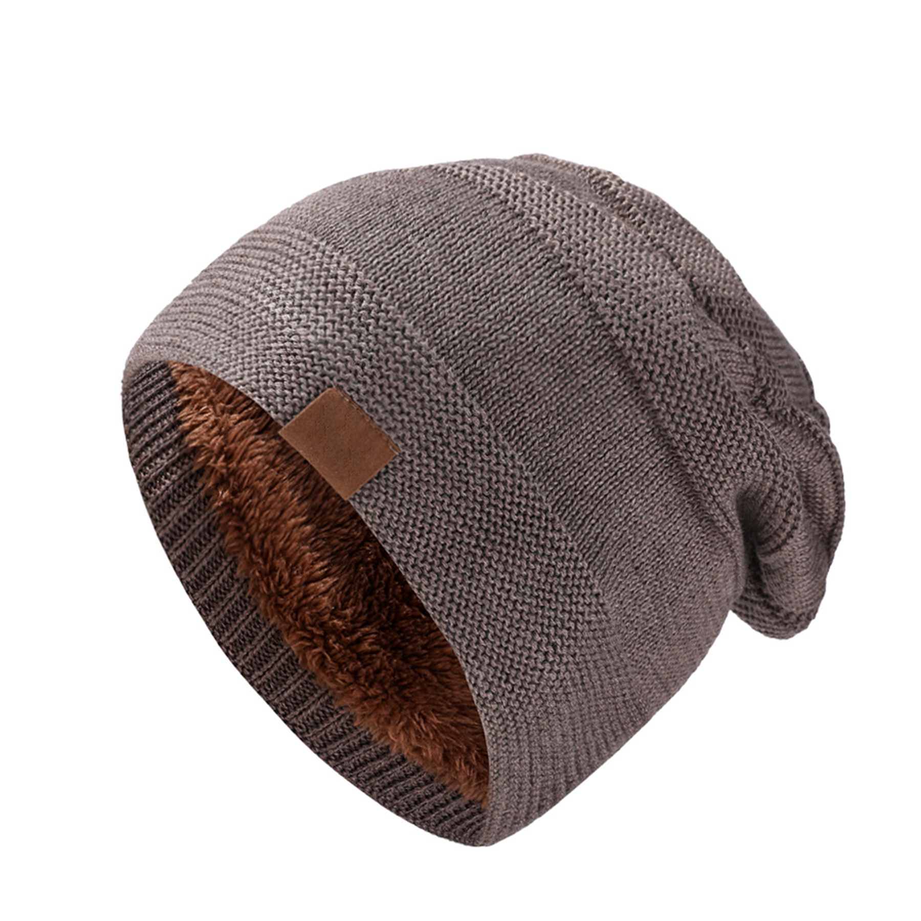 Solid Color Beanie Winter Warm Knitted Hat 10